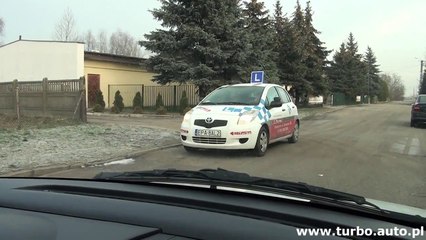 02 SIERADZ zawracanie z prawej   Egzamin praktyczny WORD Sieradz,Łódź z SK TURBO