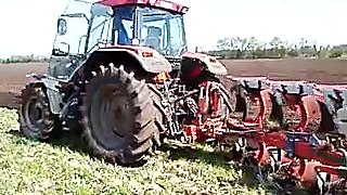 Case IH MX 100 with plough vogel&noot plus 4. and Dalbo the blue one.