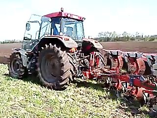 Case IH MX 100 with plough vogel&noot plus 4. and Dalbo the blue one.