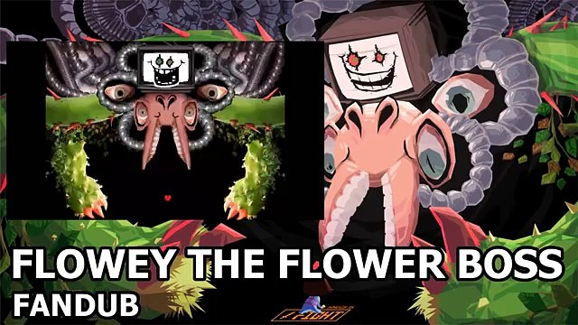 Underdub - Flowey the flower boss fight (CONTAINS SPOILERS)