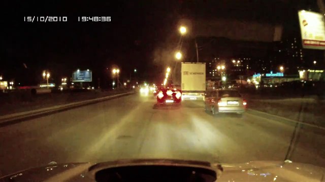 Поворот со второго ряда под фуру