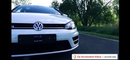 VW GOLF 7 R Acceleration 0-230 km/h Beschleunigung Autobahn Full Throttle 4 Motion TFSI DSG