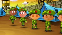 Five Little Soliders English Nursery Rhymes Cartoon/Animated Rhymes For Kids