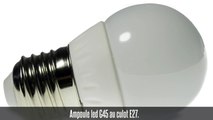 Ampoule led E27, 4W, 320 lm, 180°, blanc neutre