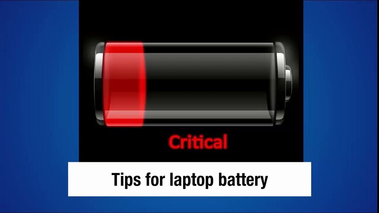 tips for laptop battery