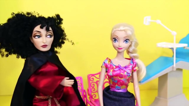 ELSA Frozen GO TO THE DENTIST Barbie Compilation Disney Princess Parody Doctor Ken Mother Gothel Toy