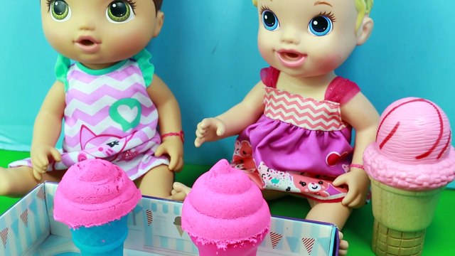 Ice Cream Cone Surprise! Baby Alive + Mystery Ice Cream Cone Sand Kids Video Baby Alive Toy Dolls