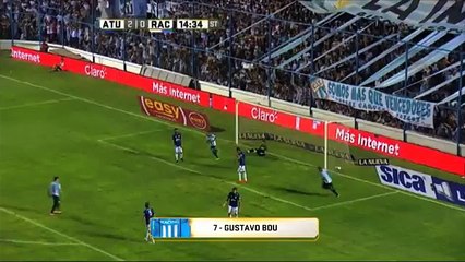 Gol de Bou. Atl. Tucumán 2 - Racing 1. Fecha 1. Primera División 2016.