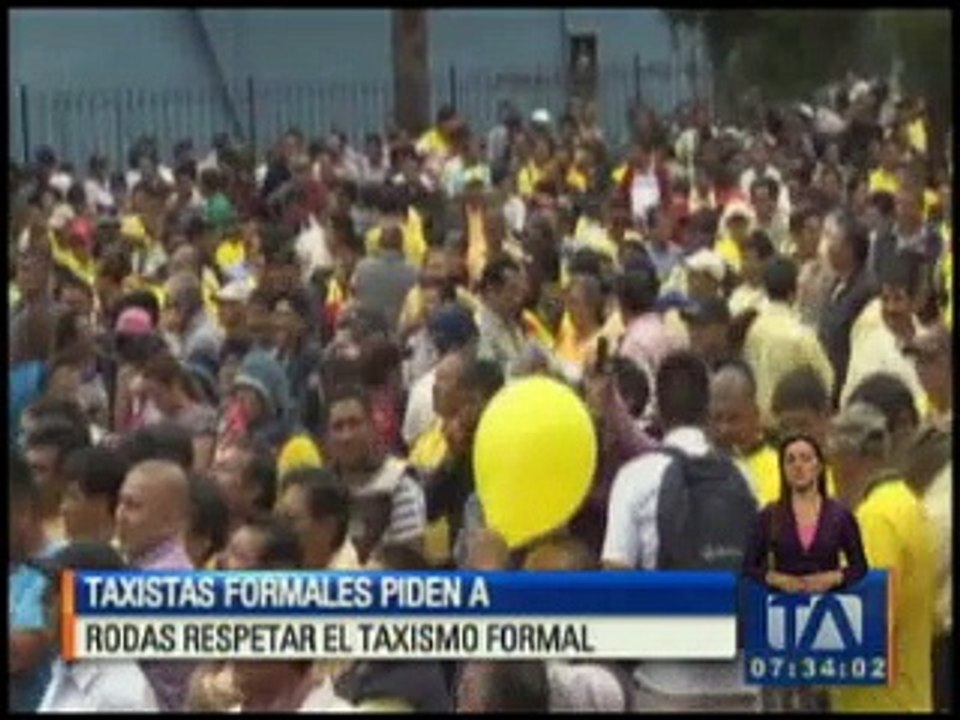 Taxistas piden a Rodas respetar el taxismo formal