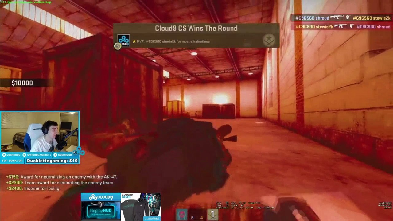 CS GO: Shroud - Stewie2k (1on1)