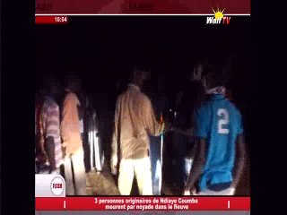 3 personnes originaires de Ndiaye Coumba meurent par noyade dans le fleuve
