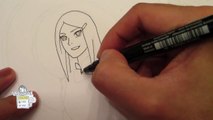 How to draw Uzumaki Kushina