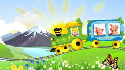 Паровозик. Музыкальный развивающий мультфильм для малышей  The train song for kids. Наше_всё!