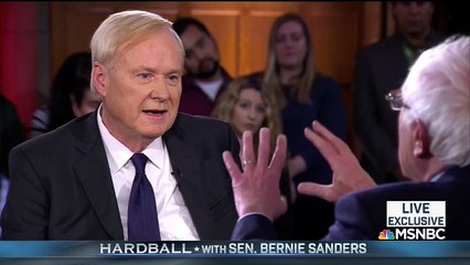 Download Video: Chris Matthews Yelling at Bernie Sanders