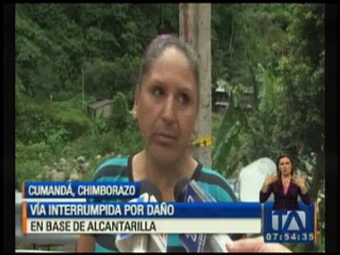 La vía Panamericana está interrumpida por daño en la base de una alcantarilla