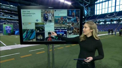 What's trending on the first day of the combine?