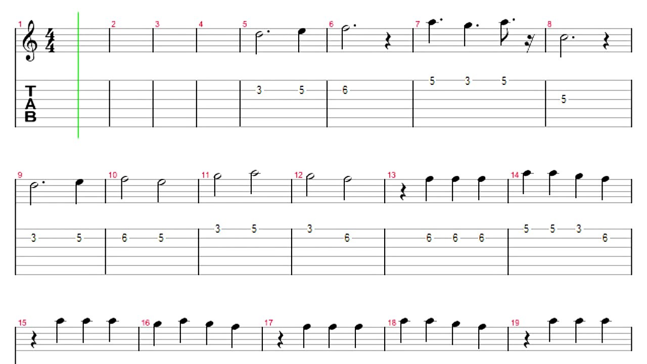 [Guitar Tab] Gravity Falls theme music