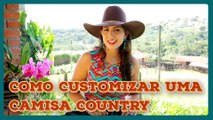 COMO CUSTOMIZAR CAMISAS COM PEDRARIA E PONTEIRA