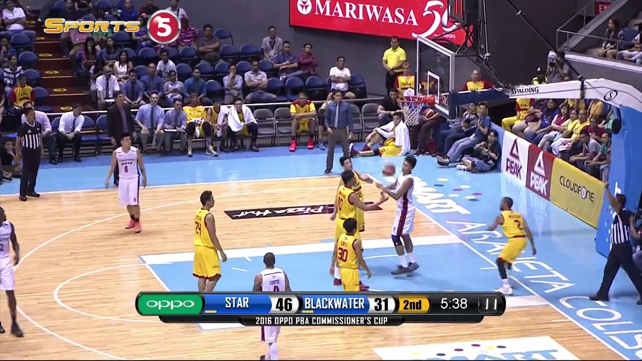 Star Hotshots vs Blackwater Elite[2ndQuarter]Commissioner's Cup February 24,2016