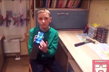 Kid Instantly Regrets Testing His Hammer Proof Phone Case