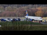 Crosswind Causes Plane to Overshoot Runway