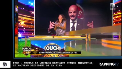 TPMS : Cécile de Ménibus dézingue le nouveau président de la FIFA (vidéo)