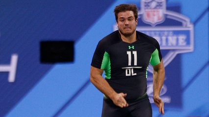 Which O-lineman improved stock the most?