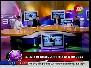 La lista de bienes que reclama Maradona