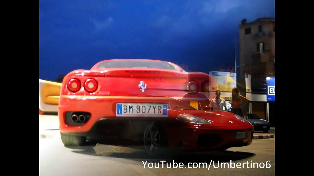 Hot Girl revving a Ferrari 360 Modena!
