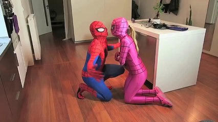 PREGNANT SPIDERGIRL PRANK - Spiderman vs Darth Vader Funny Su