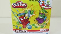 Play-Doh Marvel-Kan-Hoder Edderkopp-Mann og Grønne Goblin Spill Deigen Playset Leketøy Unboxing!