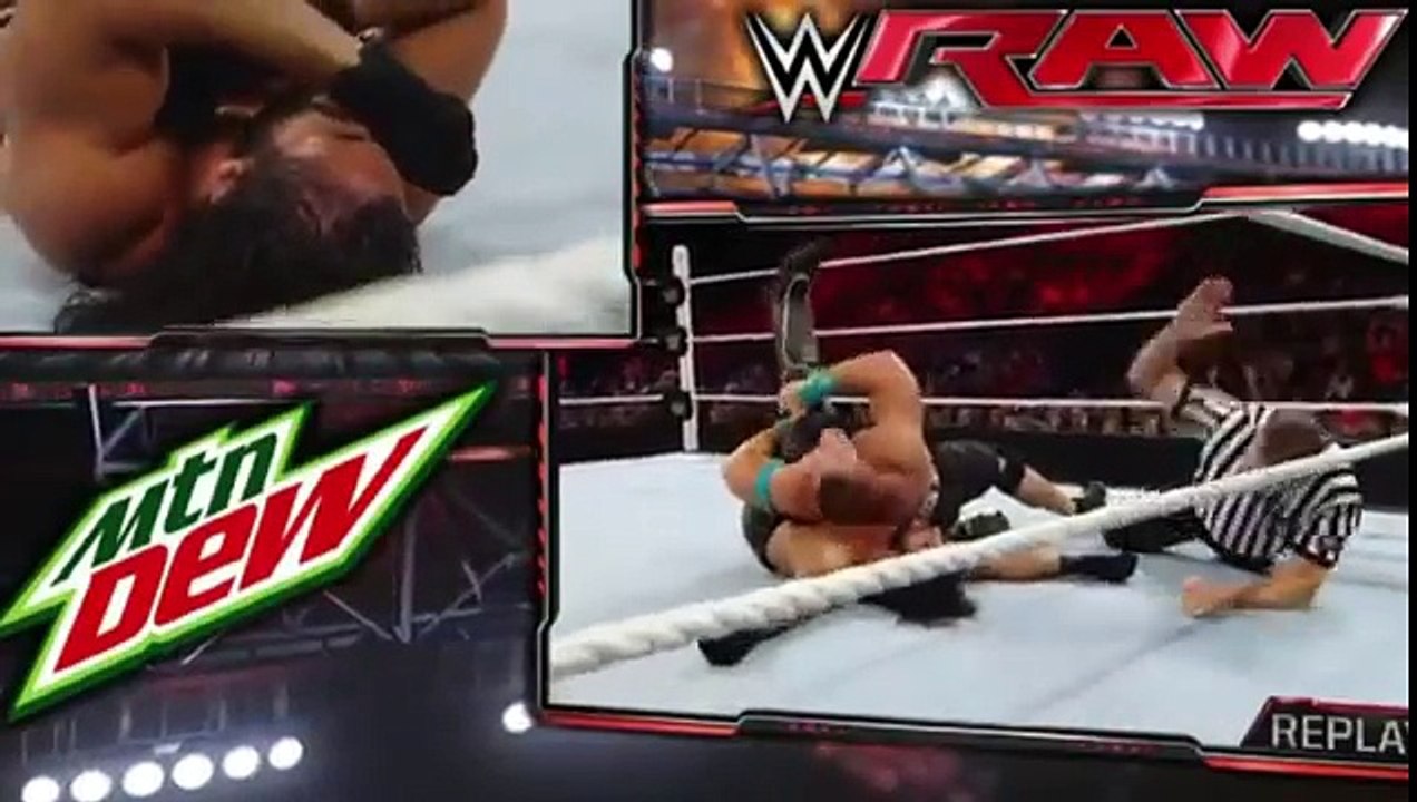 John Cena vs Seth Rollins United States championship match (WWE RAW 07-27-15)