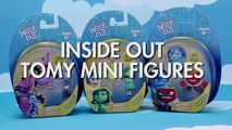 Inside Out Complete Set Mini Dolls. Joy, Disgust, Fear, Sadness , Anger & Bing Bong. DisneyToysFan.