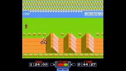 Excitebike (Nintendo NES) - gameplay