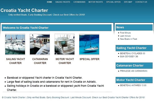 CROATIA YACHT CHARTER
