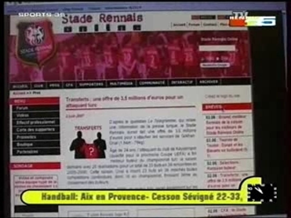 03/06/2007 - Rumeurs de transferts : Stade Rennais