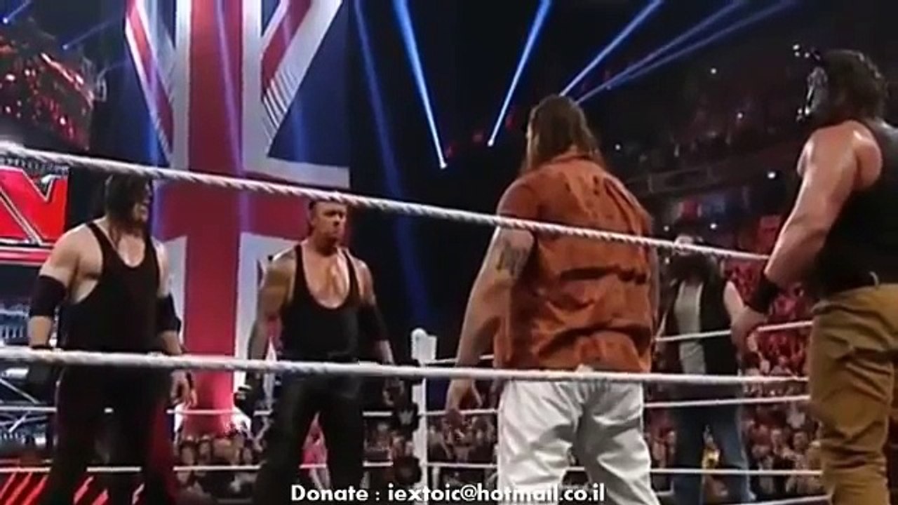 The Undertaker and Demon Kane VS Wyatt family Full Fight - WWE Raw, November 9, 2015