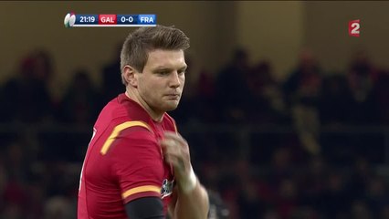Pays de Galles-France : Les mimiques puis le coup de pied de Biggar qui fait mouche
