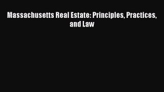PDF Massachusetts Real Estate: Principles Practices and Law  EBook