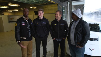 Ike and MJD visit Indianapolis Motor Speedway