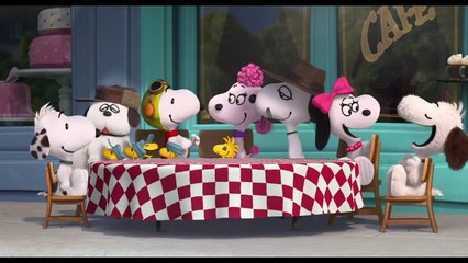 The Peanuts movie: after credits bonus scene: Snoopy celebration