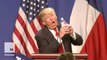 Donald Trump gives his best Marco Rubio impression, water bottle included