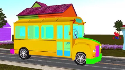 Finger Family Nursery Rhymes for Children Bus Cartoons | Finger Family Children Nursery Rh