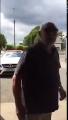 old man looses it with Irish traveller very funny lol