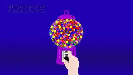 Learn Colors With Gumball Machine Funny Cartoon Colors - Colors Songs for Kids Babies Toddlers
