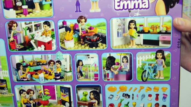 LEGO Friends Emmas House Set Unboxing Building Review - Kids Toys
