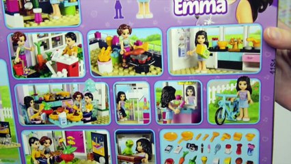 LEGO Friends Emmas House Set Unboxing Building Review - Kids Toys