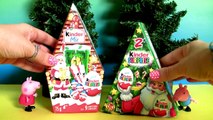 Surprise Merry Christmas from Peppa Pig and George Pig Kinder Eggs Santa Claus Holiday Edition