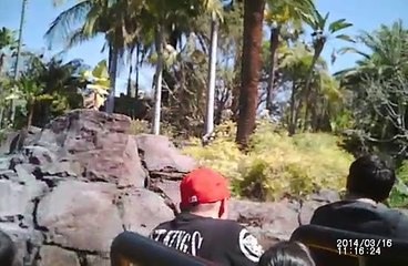 Jurassic Park the ride POV at universal Studios Hollywood
