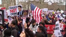 WATCH Thousands rally in New York City to support convicted NYPD Ofc. Peter Liang I think he's a scapegoat...